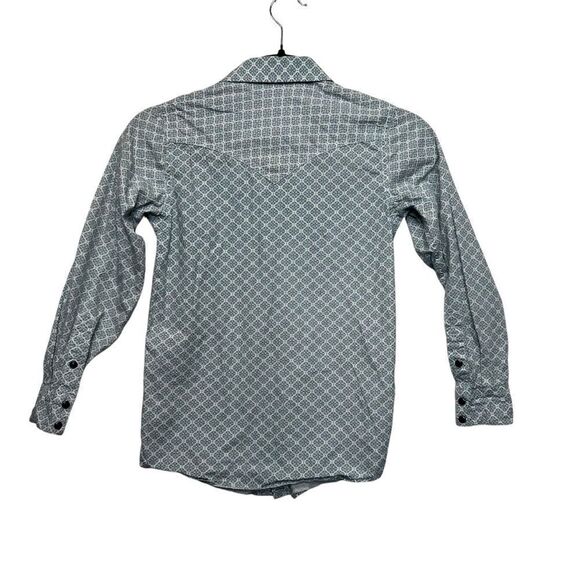 Cody James Woman’s blue/green snap button  slim fit x small - Picture 14 of 15